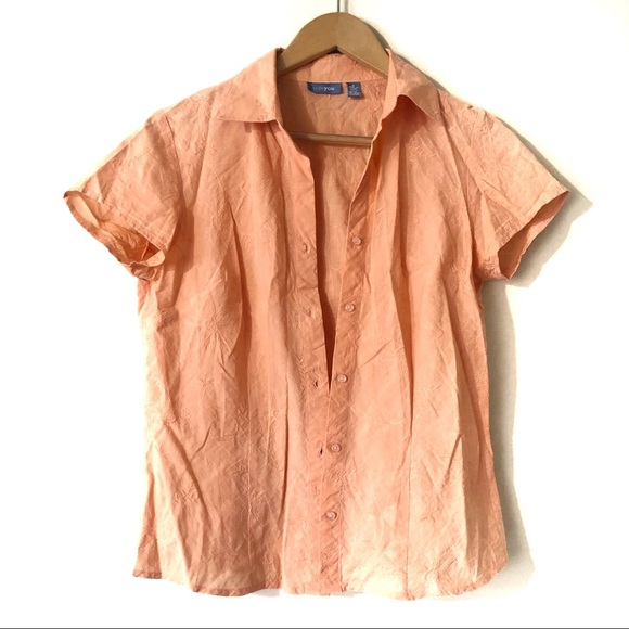 Trés You Women’s Orange/Peach Colour Shirt Top - Picture 1 of 6